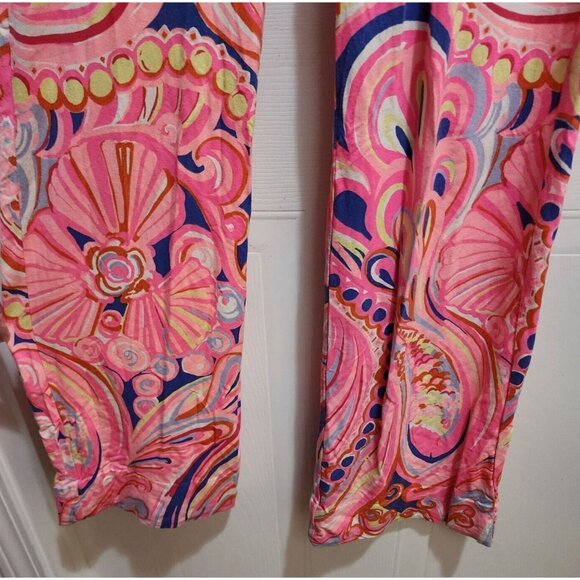Lilly Pulitzer Womens Georgia May Palazzo Pull-On Stretch Pants Reef Retreat XXS - Picture 4 of 16